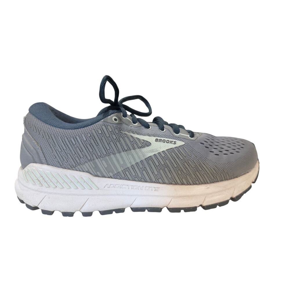 Brooks Addiction Women's Sz 8.5 GTS 15 running shoes, grey blue walking outdoor